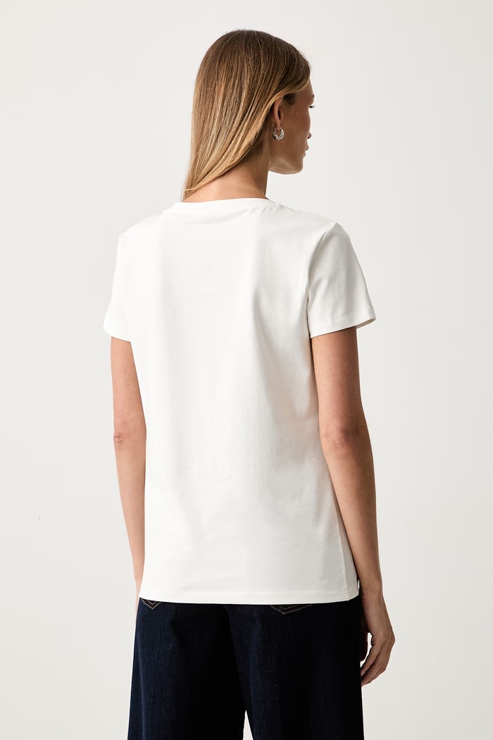 Odzież Fracomina T-shirt damski FP26WT3004J401N5 beżowy