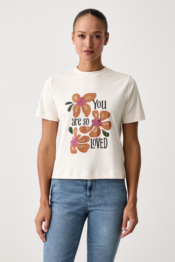 United Colors of Benetton Kratka majica ženska bombažna bež 3DCJD10DI