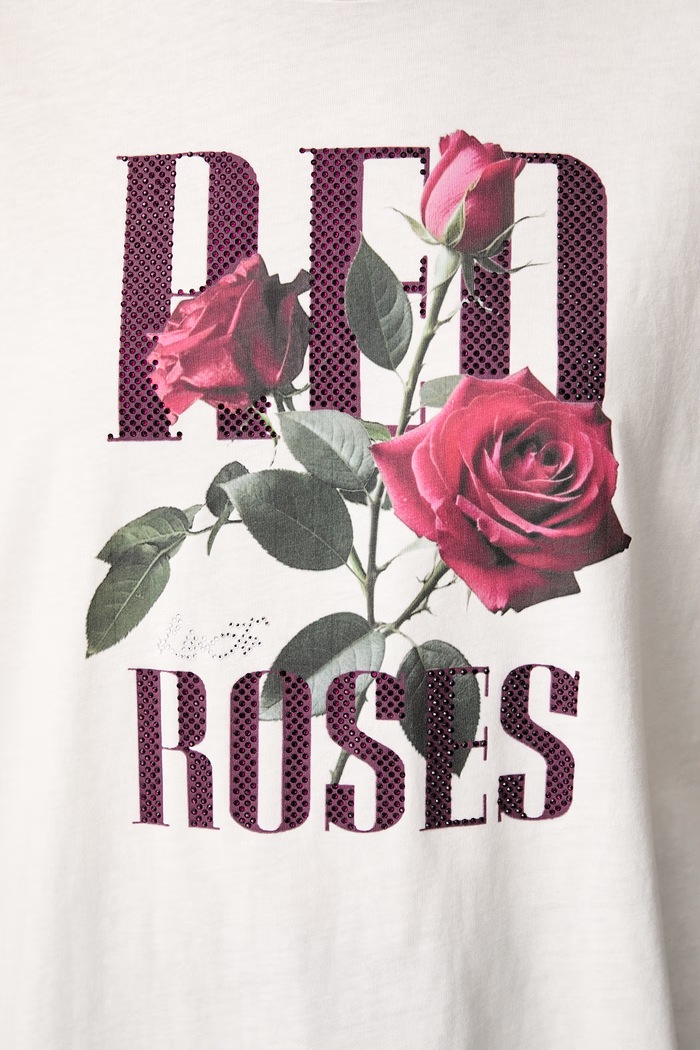 Liu Jo T-shirt damski bawełniany TF6243.JS923 beżowy