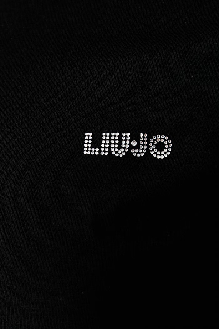 Liu Jo T-shirt damski bawełniany WF6348.J6308 czarny