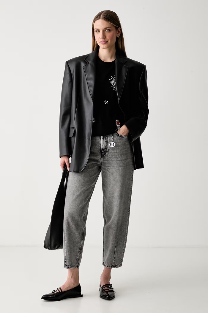 Liu Jo T-shirt damski bawełniany WF6324.J0088 czarny AW26