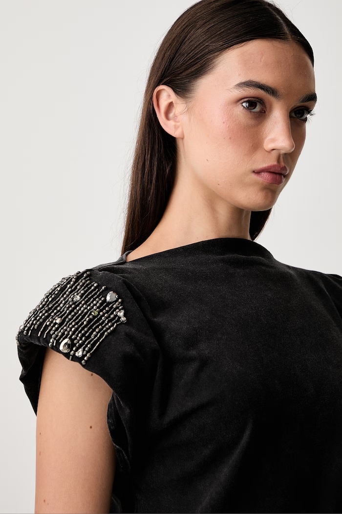 Liu Jo T-shirt damski bawełniany szary WF6245.JS923