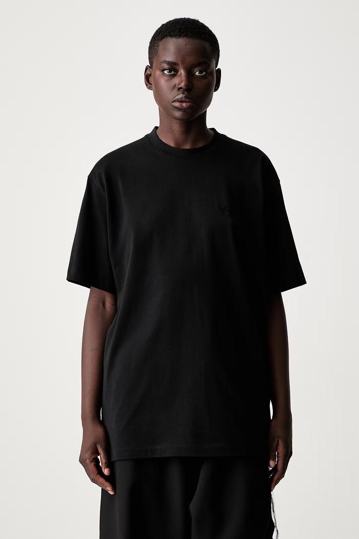 Y-3 REG SS TEE T-shirt bawełniany damski czarny KQ9783.D