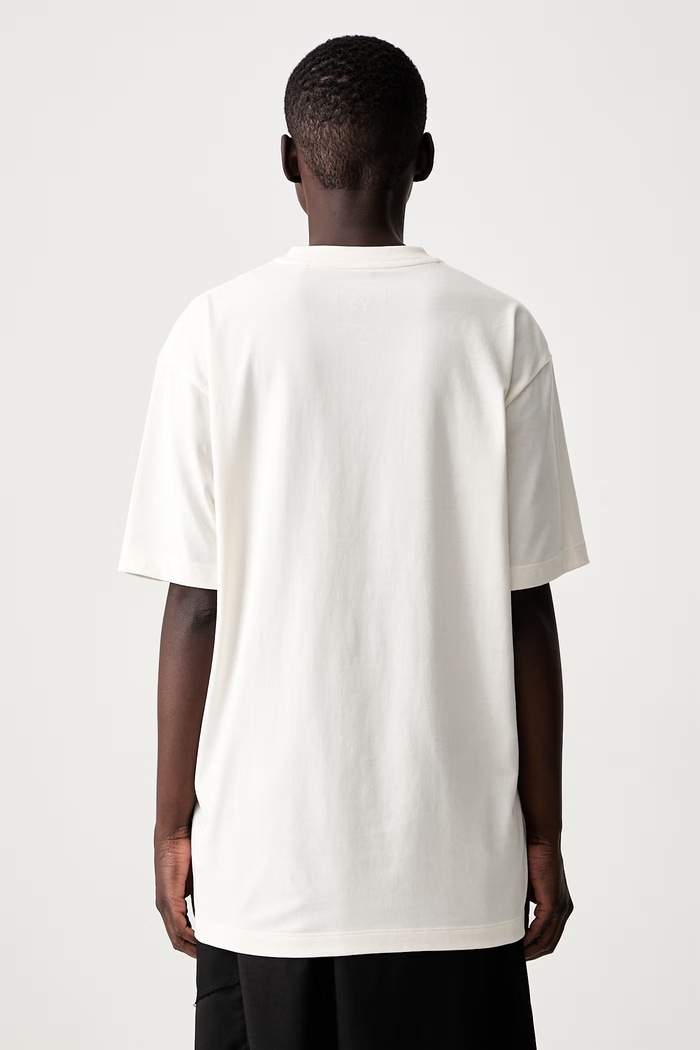 Odzież Y-3 REG SS TEE T-shirt bawełniany damski KQ9782.D beżowy