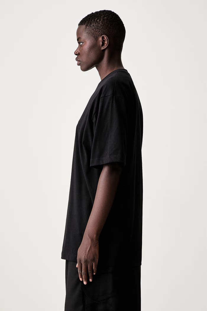 Y-3 LOGO LS TEE T-shirt bawełniany damski czarny KQ8579.D