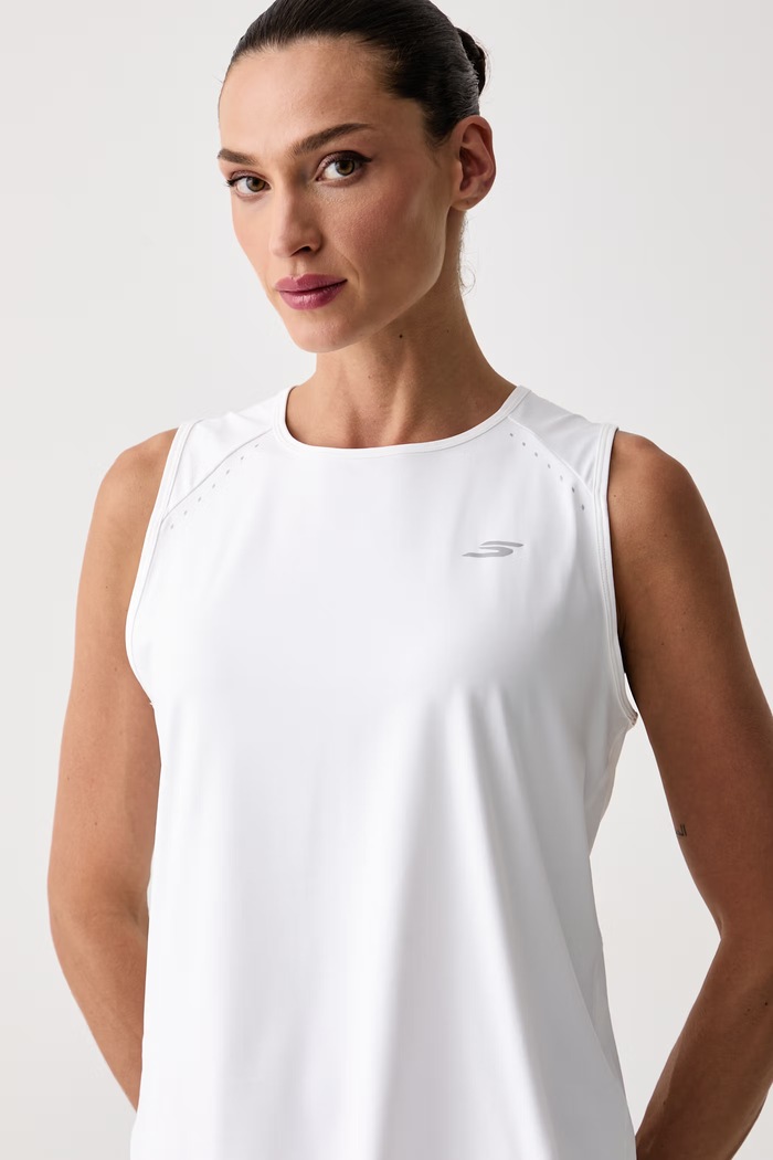 Skechers top treningowy damski biały TT68
