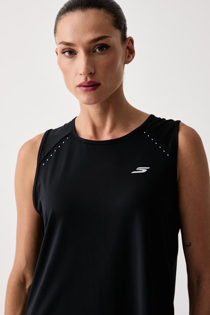 Skechers top treningowy damski czarny TT68