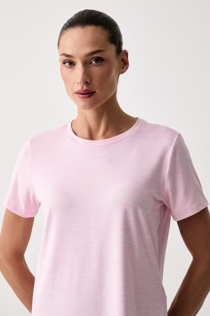 Skechers T-shirt treningowy damski GODRI różowy TS104