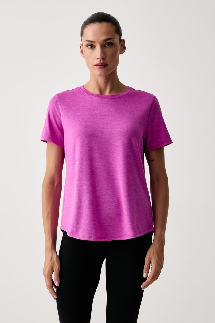 Skechers T-shirt treningowy damski GODRI różowy TS104