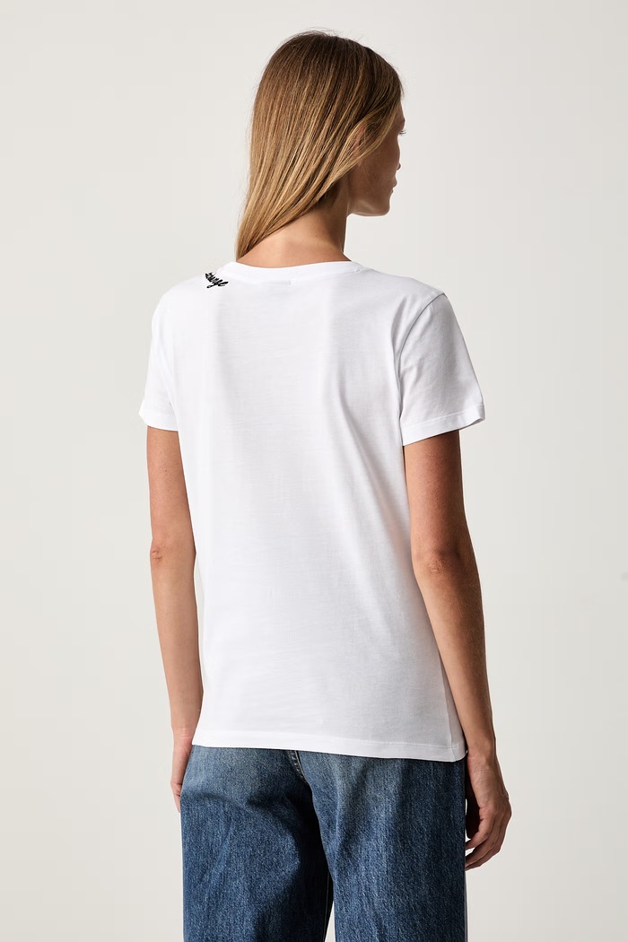 Одежда Armani Exchange футболка для женщин из хлопка XW003260.AF10356 белый