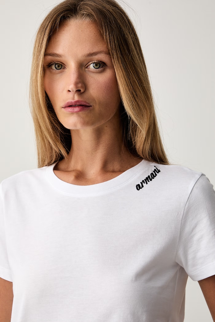 Armani Exchange футболка для женщин из хлопка XW003260.AF10356 белый