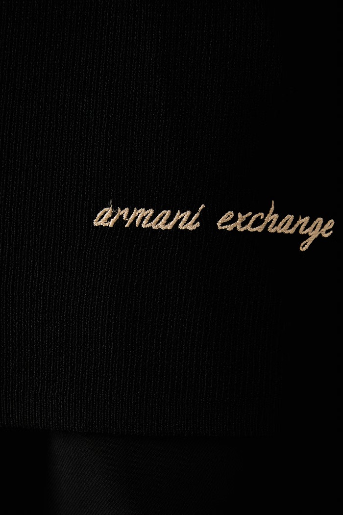 Одежда Armani Exchange топ для женщин с вискозой XW002872.AF10352 чёрный