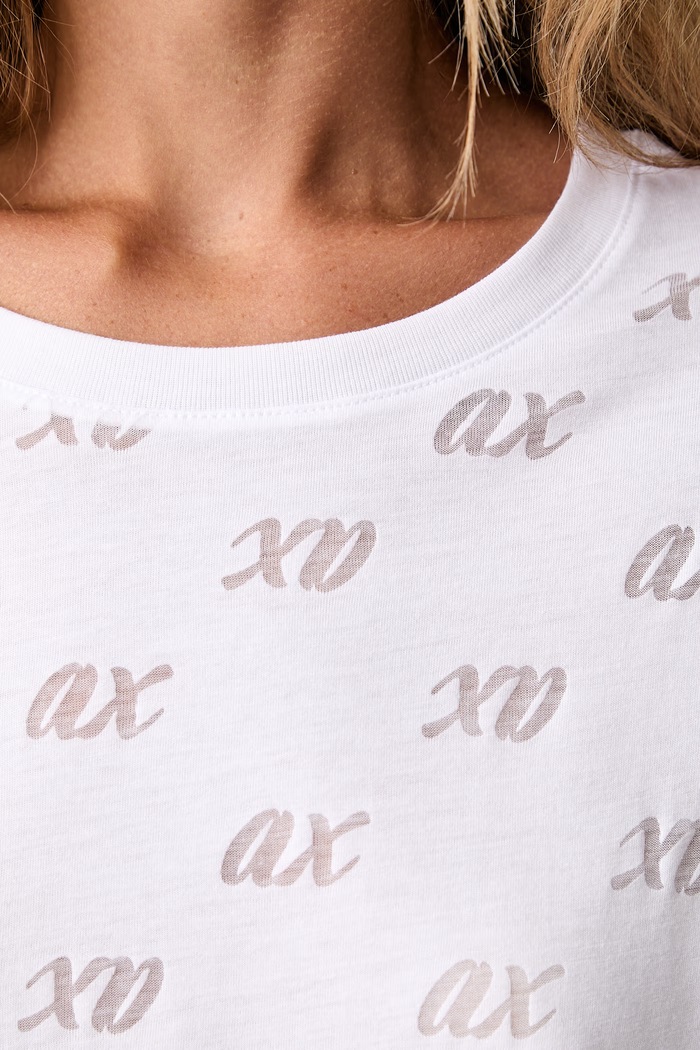 Armani Exchange тениска дамска с памук XW002770.AF10835 бял