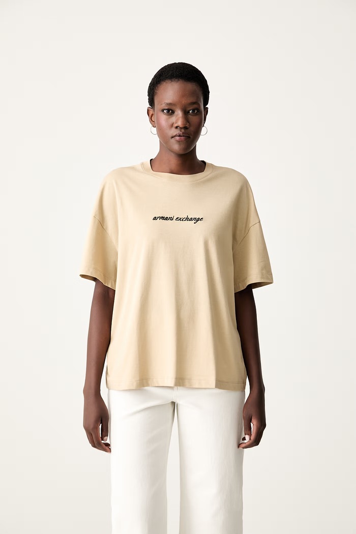 Armani Exchange tričko dámské bavlněné béžová XW002766.AF10356