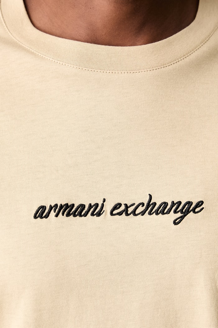 Armani Exchange tričko dámské bavlněné XW002766.AF10356 béžová