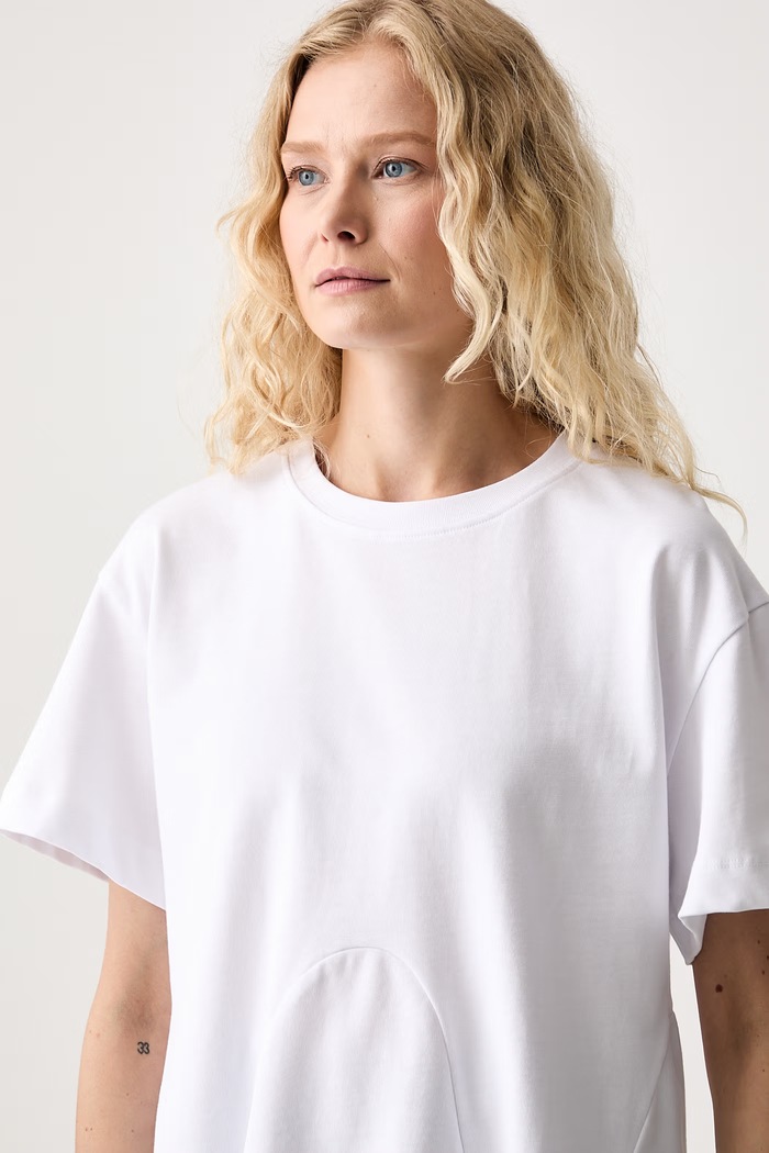 MUNTHE T-shirt damski bawełniany VUPITER biały 263111526361