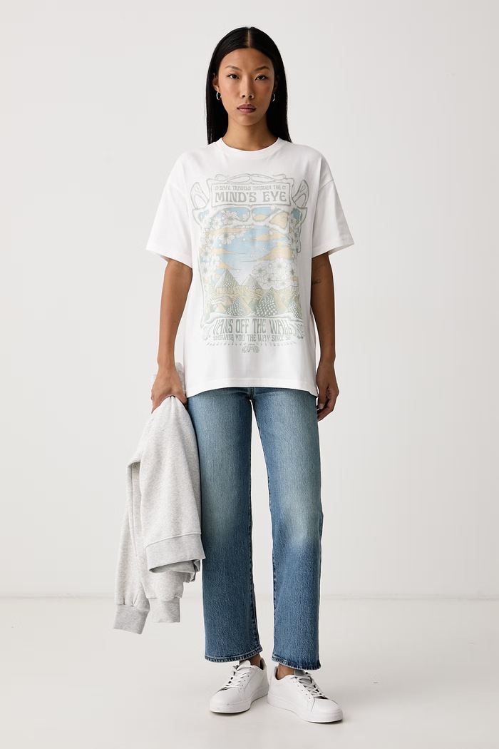 Vans Тениска дамска от памук VN0010F4WHT1 бял AW26
