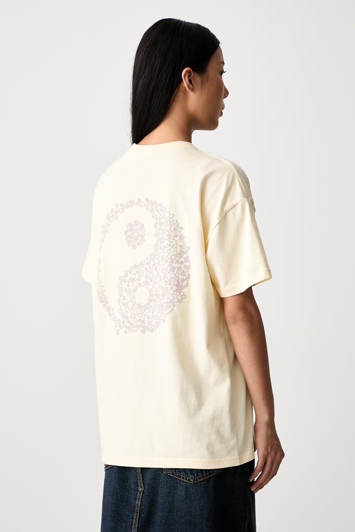 Odzież Vans T-shirt damski bawełniany VN00109CGRZ1 żółty