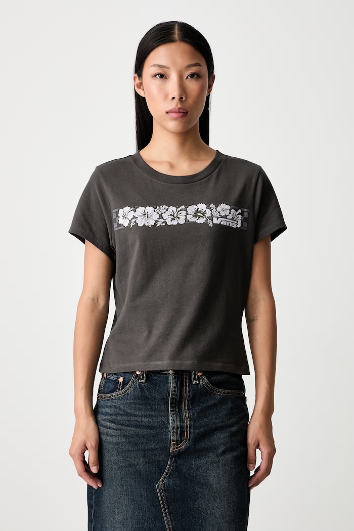 Vans T-shirt damski bawełniany szary VN000WRSEMV1