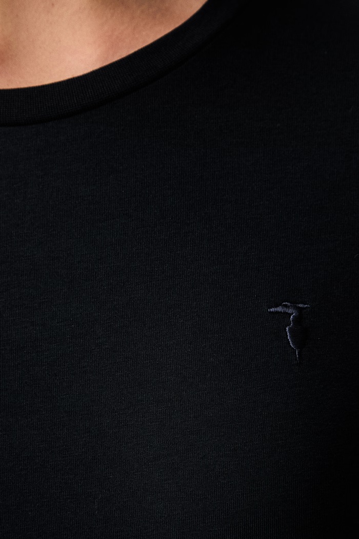 Trussardi tričko dámské s bavlnou G0266000325N námořnická modř