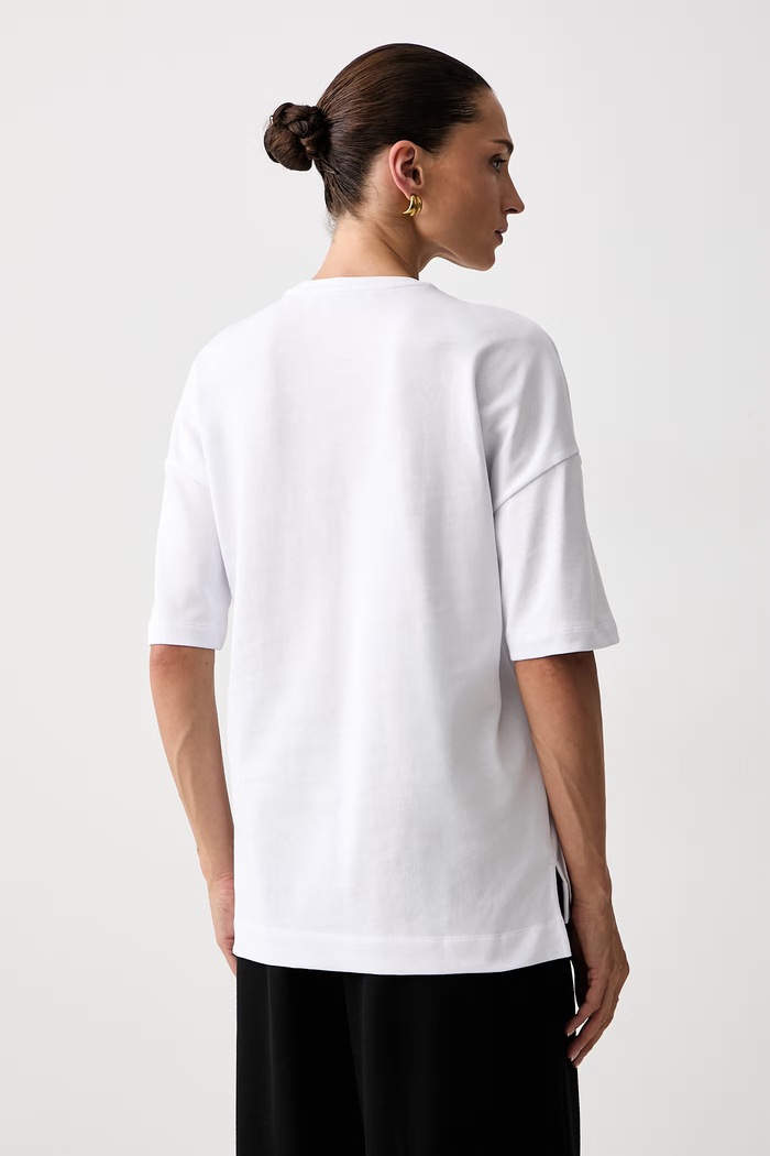 Odzież Trussardi T-shirt damski bawełniany G0286000327N biały
