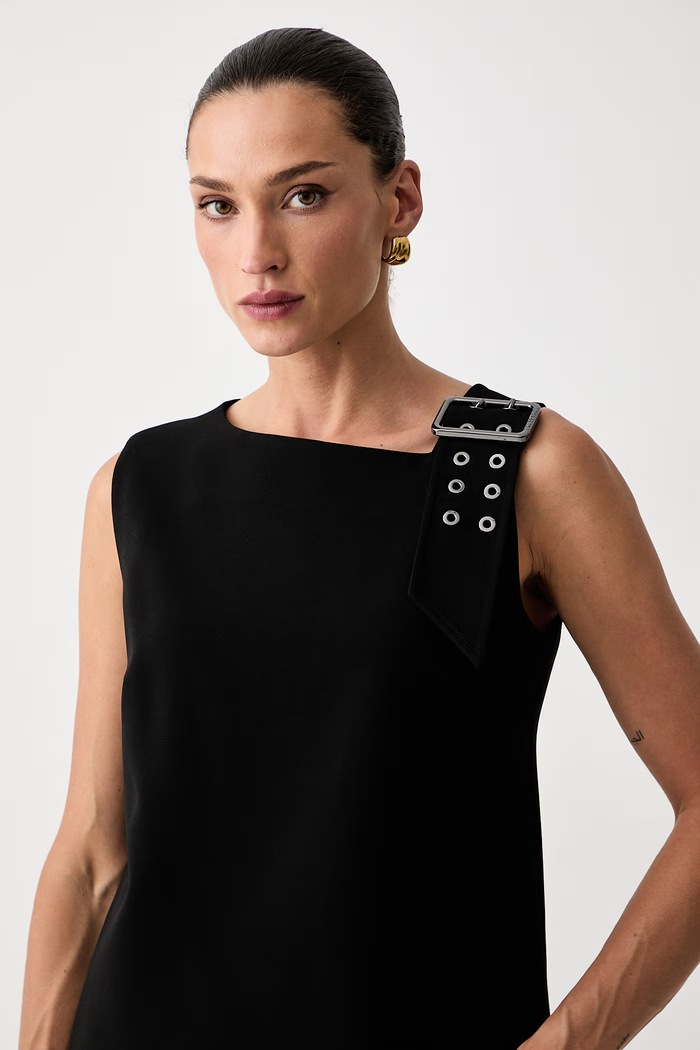Trussardi bluzka lounge damska czarny D005A000426N