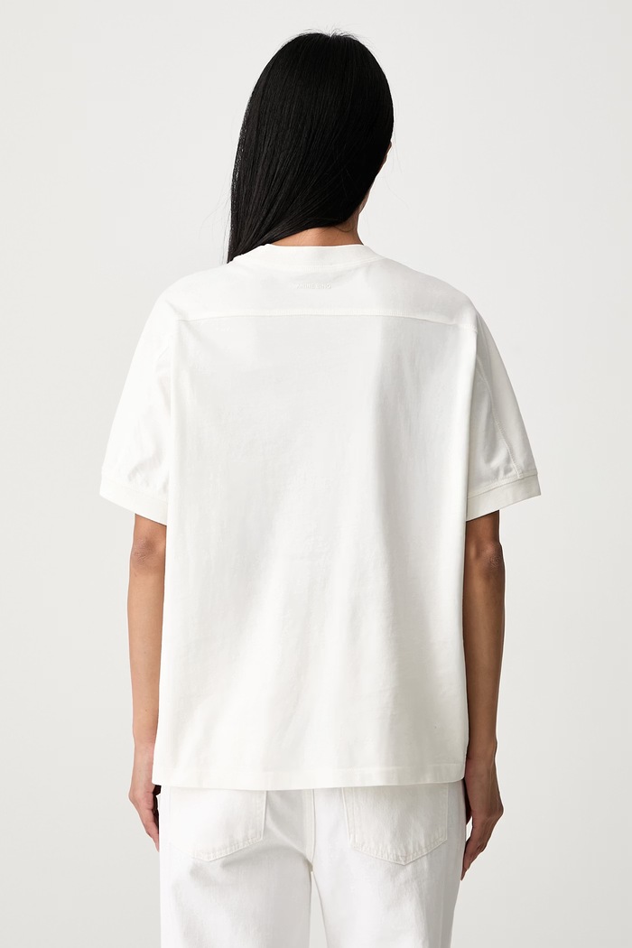 Odzież Anine Bing JAYLIN T-shirt bawełniany damski A.08.12695.WKHA3 beżowy