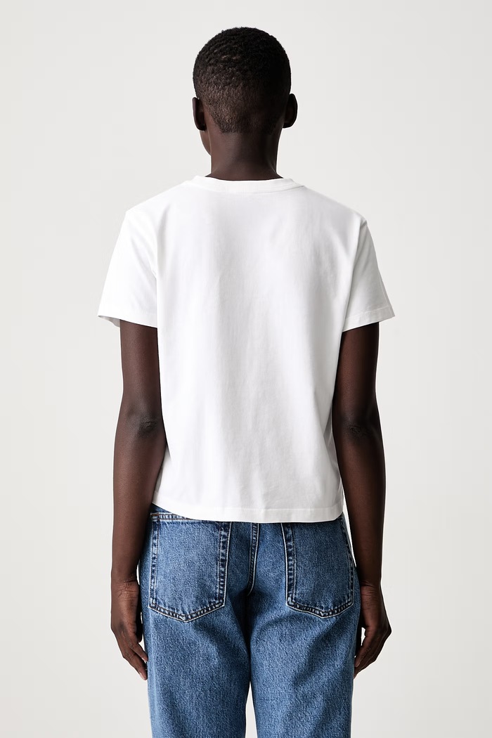 Odzież Anine Bing SHELLEY T-shirt bawełniany damski A.08.12680.WTI26 biały