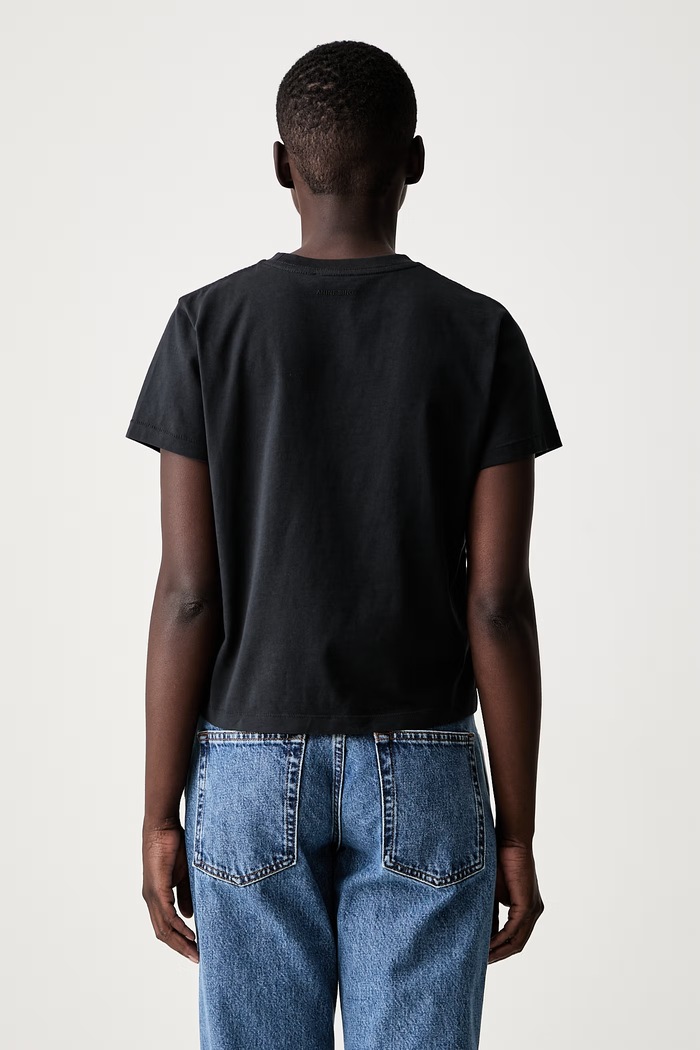 Odzież Anine Bing SHELLEY T-shirt bawełniany damski A.08.12680.BLK26 czarny