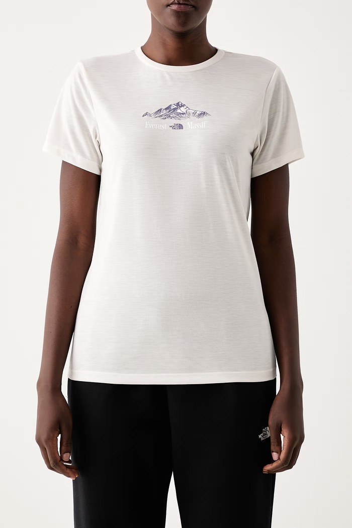 T-shirt γυναικείο Foundation The North Face NF0A8J6MQLI1 μπεζ
