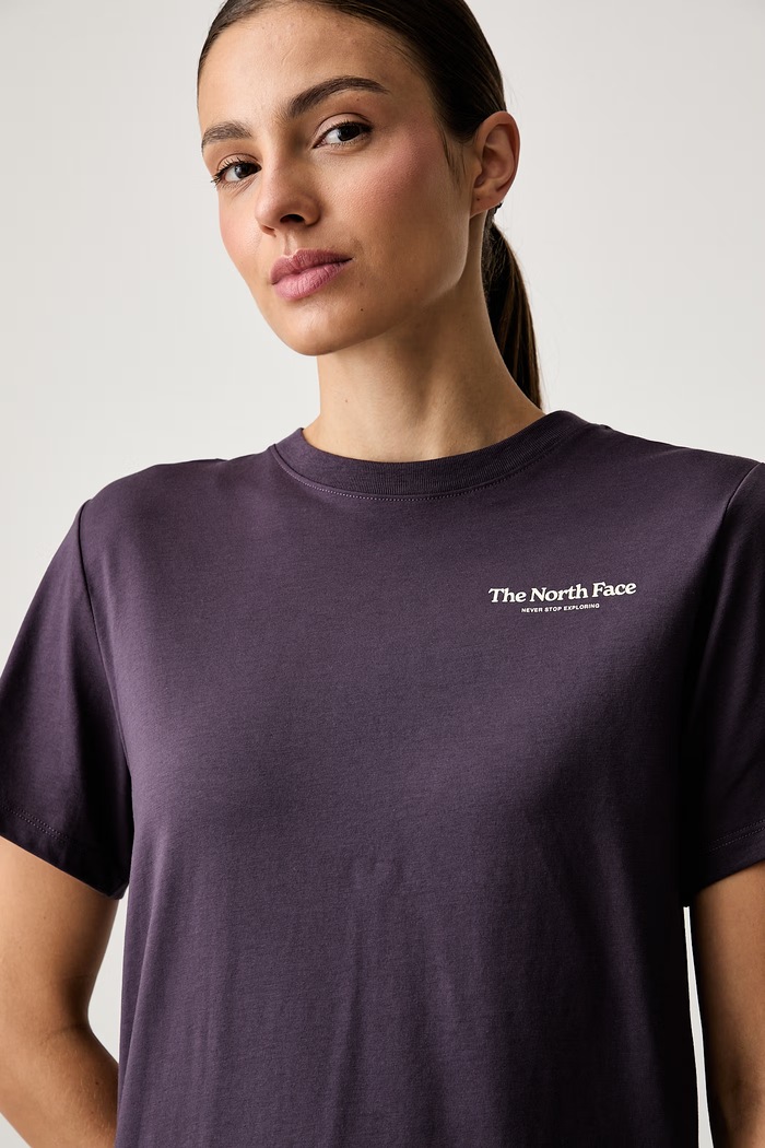 The North Face t-shirt γυναικείο με βαμβάκι Monte μωβ NF0A8JAWG5O1