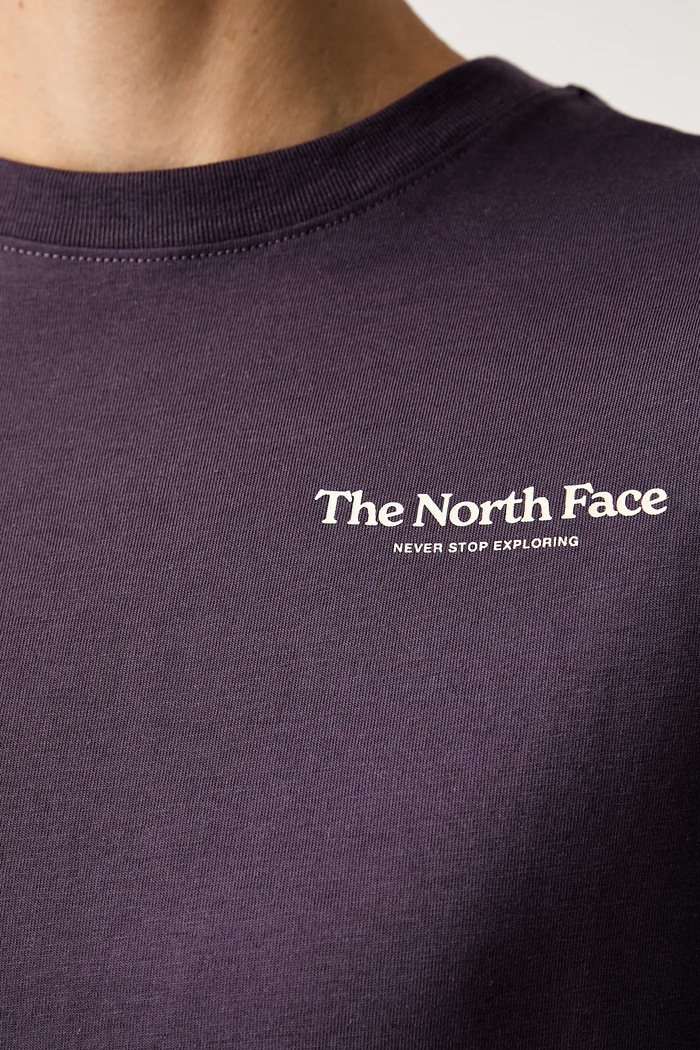 The North Face t-shirt γυναικείο με βαμβάκι Monte NF0A8JAWG5O1 μωβ
