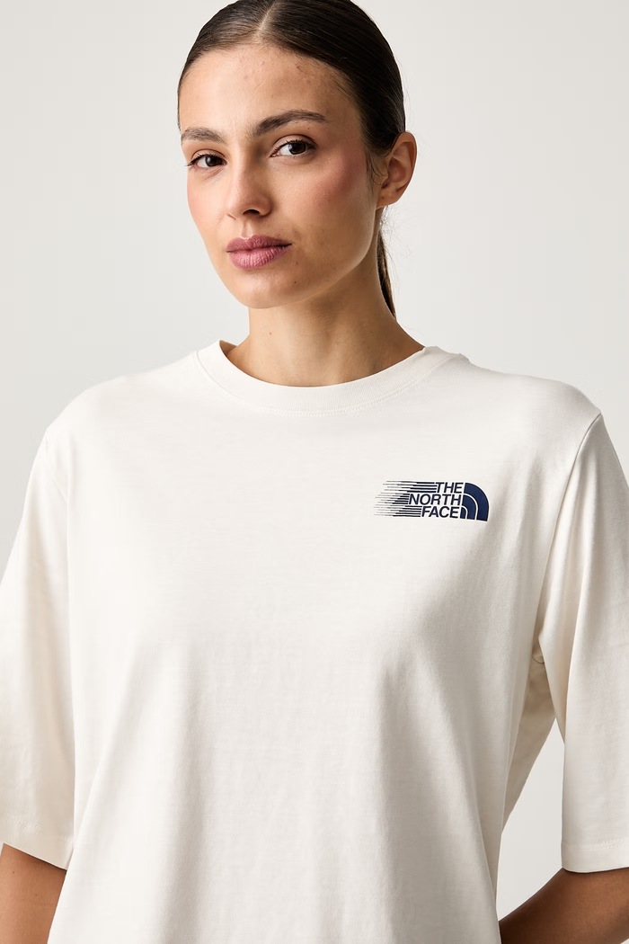 The North Face t-shirt γυναικείο βαμβακερό Retro μπεζ NF0A8JAHQLI1