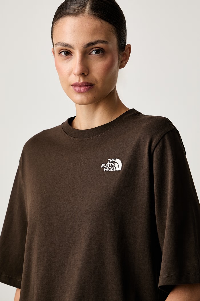 The North Face t-shirt γυναικείο βαμβακερό Hike Picnic καφέ NF0A8JABNMF1