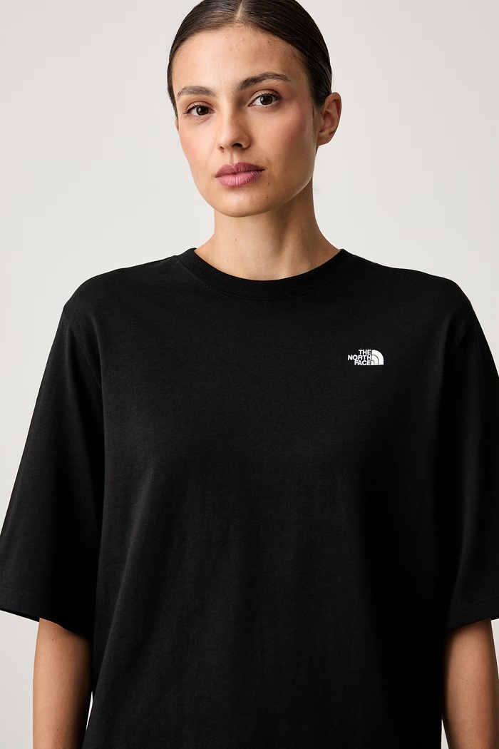 The North Face kratka majica ženska bombažna Essential črna NF0A8H71JK31