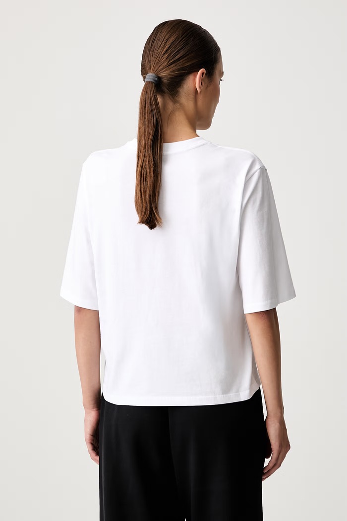 Ρούχα The North Face oversize t-shirt γυναικείο βαμβακερό Essential NF0A8H71FN41 λευκό
