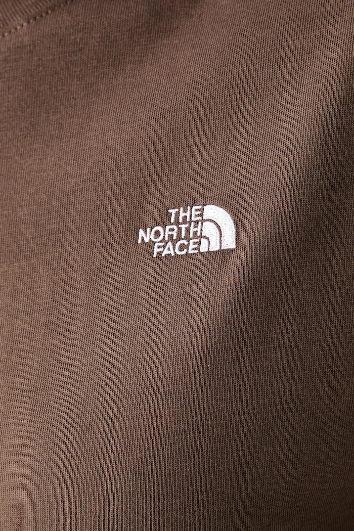 T-shirt damski bawełniany Essential The North Face brązowy NF0A8H711OI1