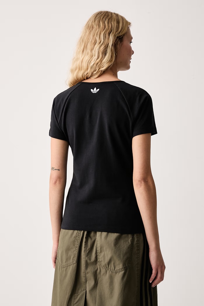 Îmbrăcăminte adidas Originals Tricou pentru femei cu bumbac LD5341 negru