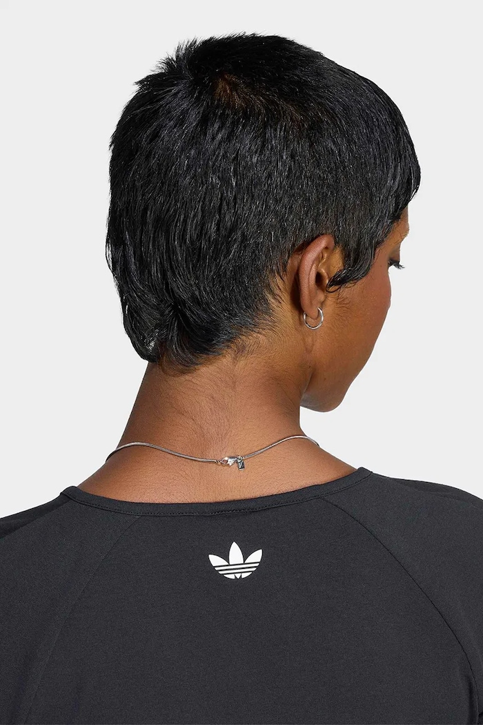 T-shirt damski z bawełną adidas Originals czarny LD5341