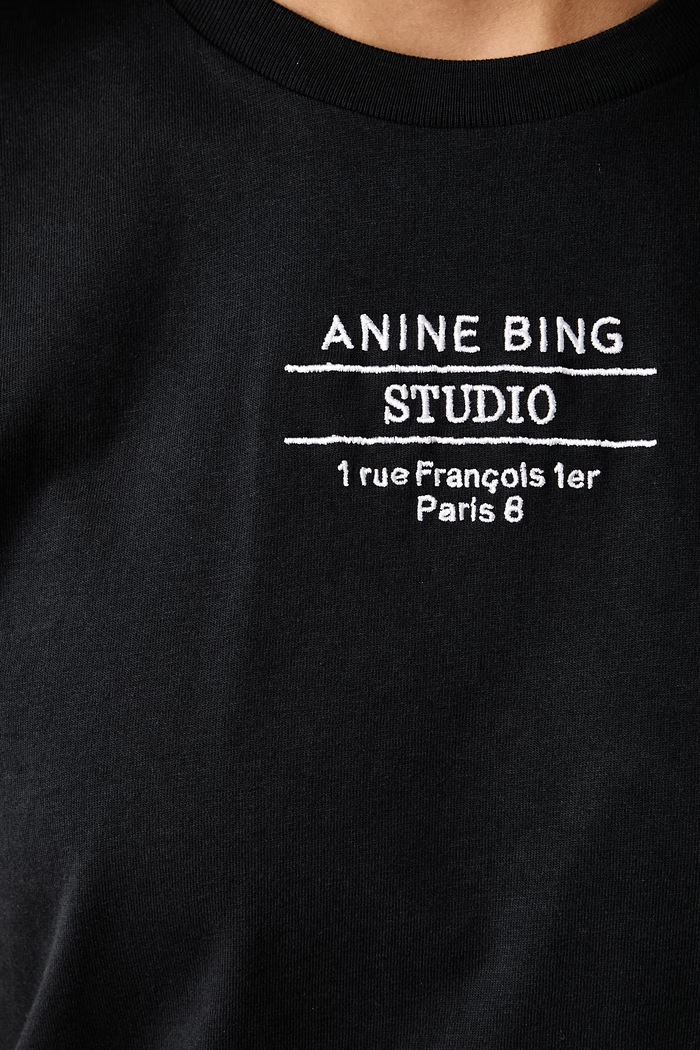 Anine Bing Shelley T-shirt bawełniany damski A.08.12849