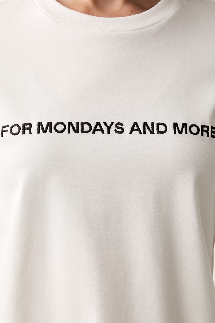 MM by Max Mara T-shirt damski bawełniany MMLEXPLOIT 2626946017600 beżowy