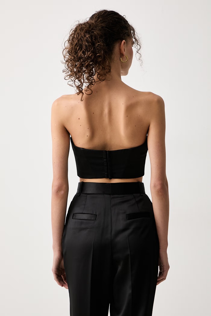 Odzież Elisabetta Franchi Top damski TO06966E2 czarny