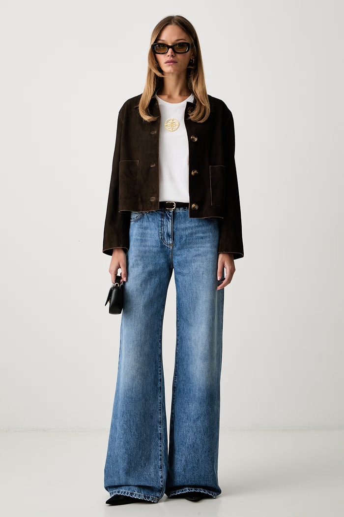 Elisabetta Franchi T-shirt damski bawełniany MA00866E2 biały AW26