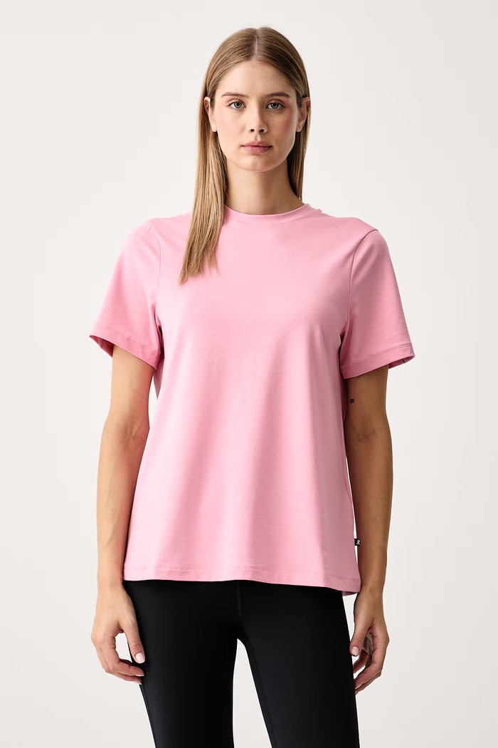 On T-shirt damski Focus różowy 1WF10395289