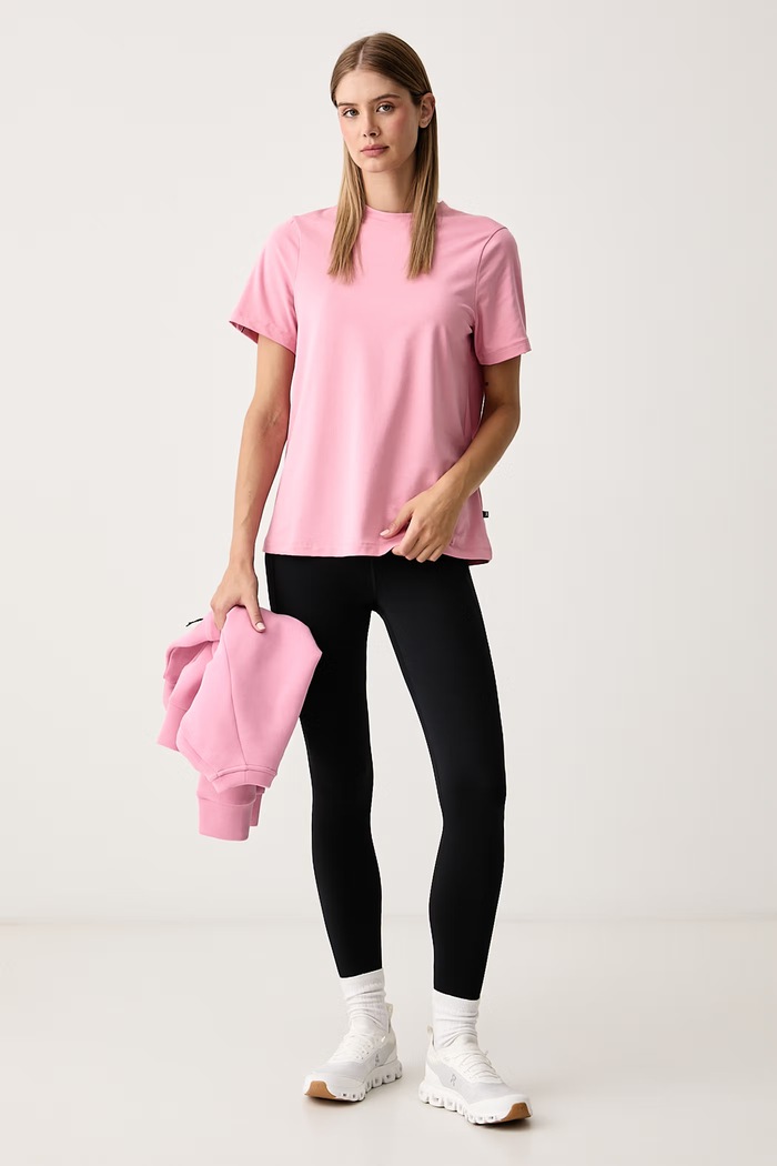On T-shirt damski Focus 1WF10395289 różowy AW26