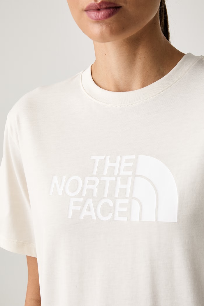 The North Face t-shirt γυναικείο με βαμβάκι EVOLUTION NF0A8B6UUBO1 μπεζ