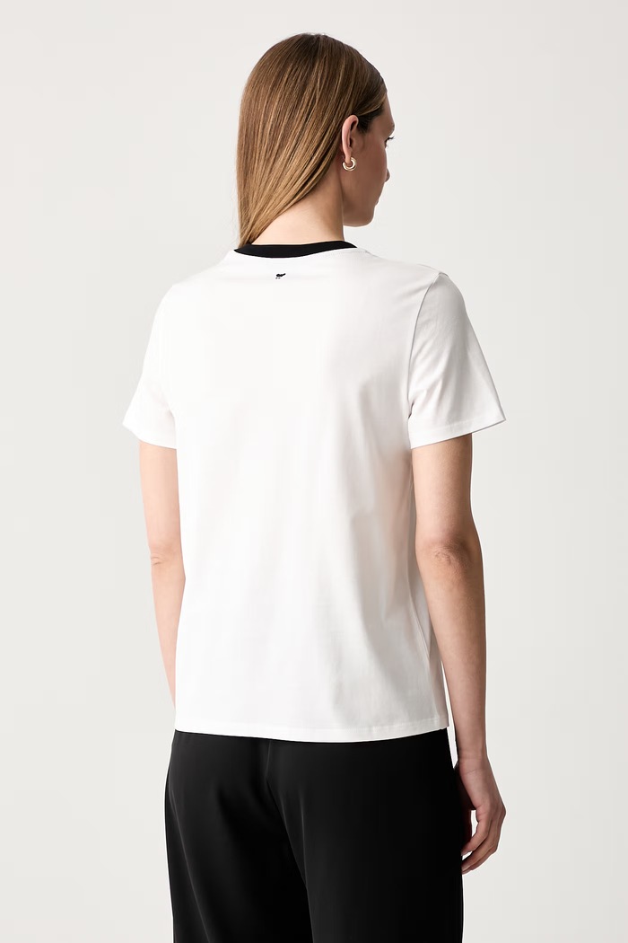 Odzież Weekend Max Mara T-shirt damski bawełniany WKDEDISON 2625976041600 biały