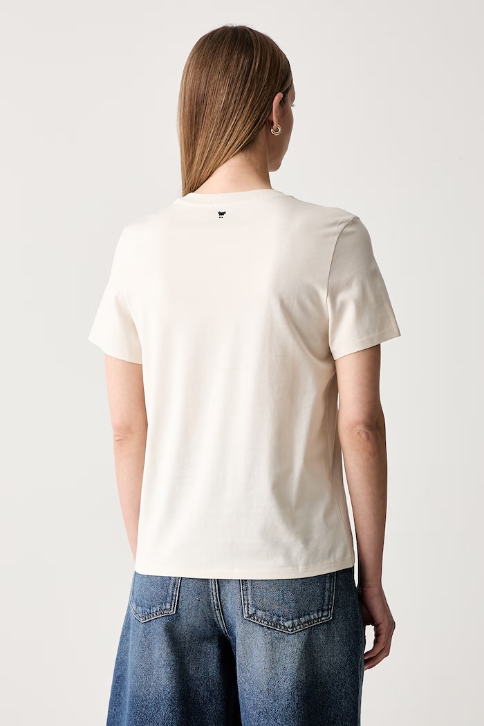Odzież Weekend Max Mara T-shirt damski bawełniany WKDEDISON 2625976041600 beżowy