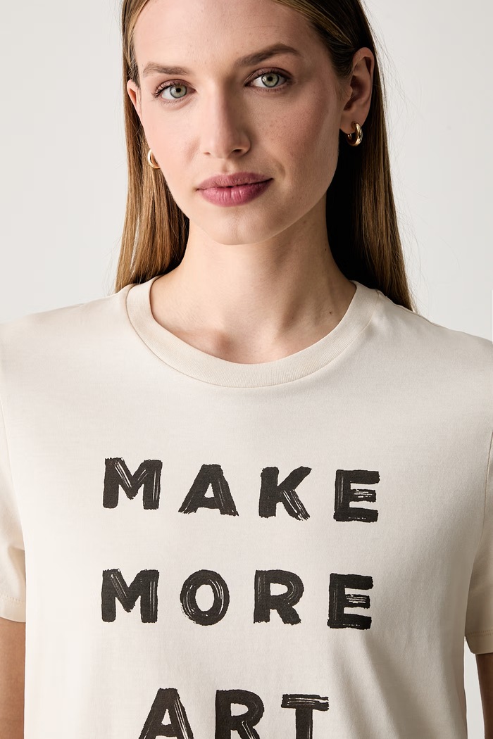 Weekend Max Mara T-shirt damski bawełniany WKDEDISON beżowy 2625976041600
