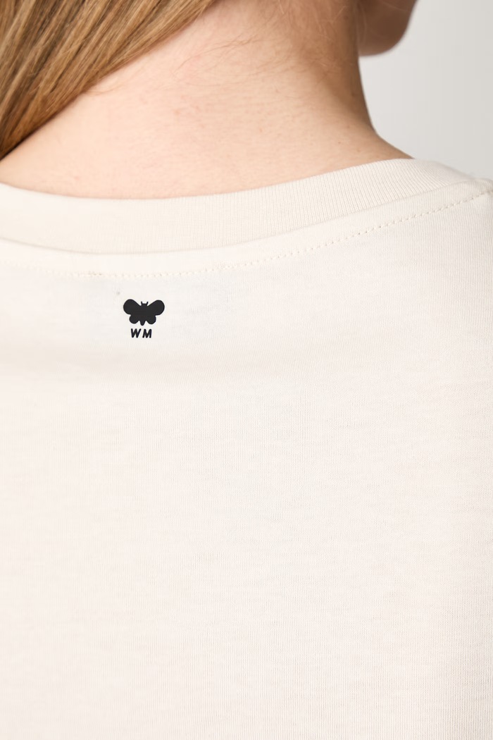Weekend Max Mara T-shirt damski bawełniany WKDEDISON 2625976041600 beżowy
